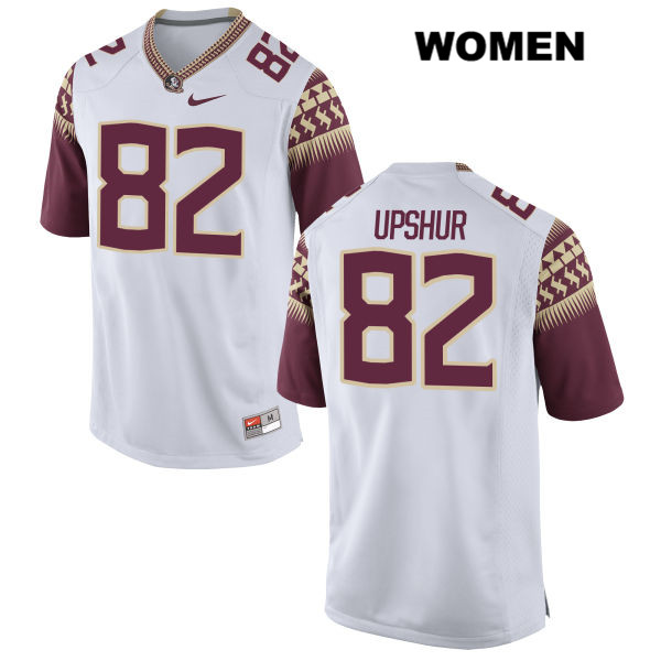 Women's NCAA Nike Florida State Seminoles #82 Naseir Upshur College White Stitched Authentic Football Jersey IKE7069LX
